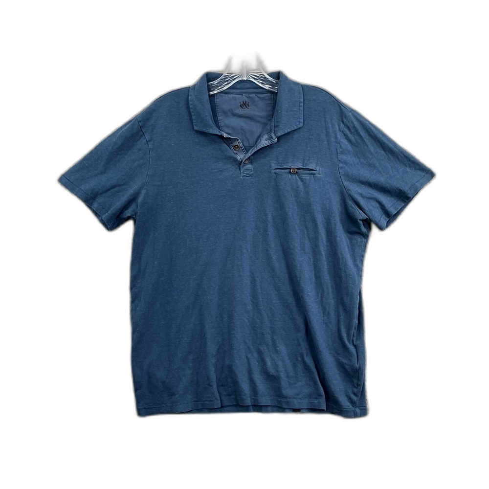 Rock & Republic Polo Shirt Mens Large Golf Tennis Preppy Casual Academia Sports